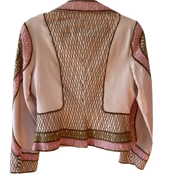 Vintage Tracy Reese Silk Embroidered Dress Suit Set 6/8 - Picture 3 of 10